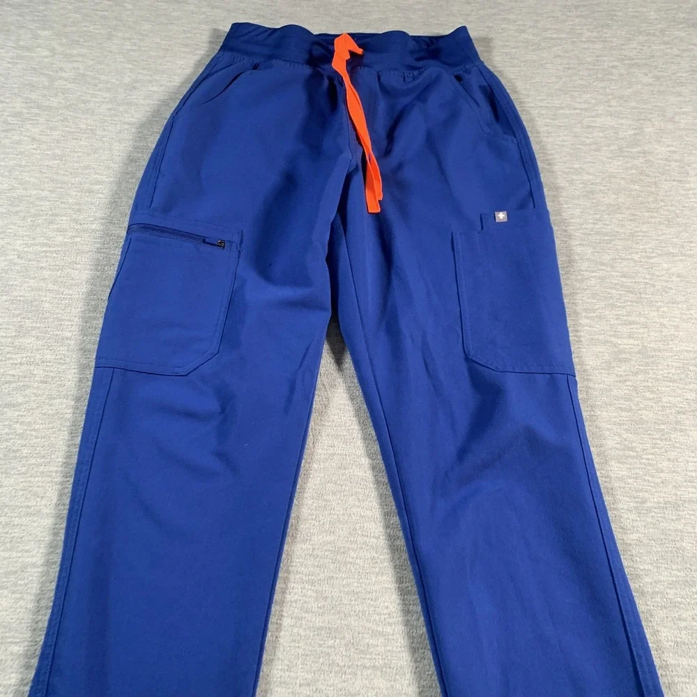 Figs Technical Collection Pants Mens Small Jogger Scrub Cargo Pockets Drawstring